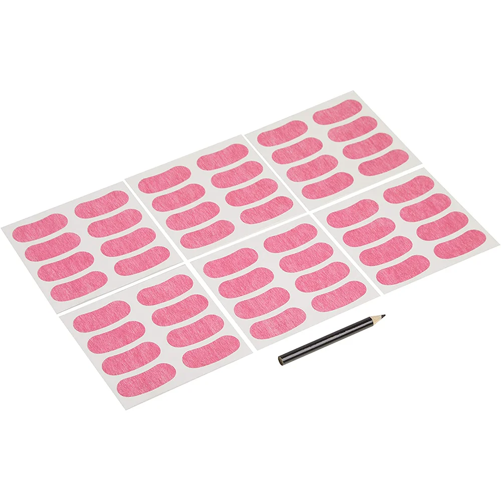 

48 Pcs Eye Pink Black Stickers for Kids Sports Face Eyeblack Sticker for Football Baseball Softball Sport Themed Party