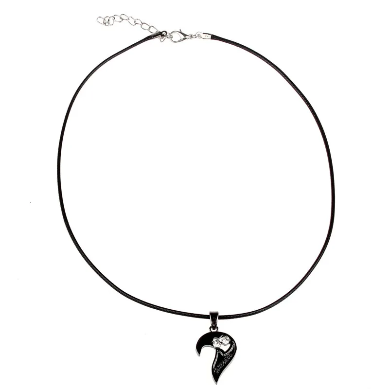 Цепочка на шею модное ожерелье Два в одном с подвеской виде сердца I Love You для