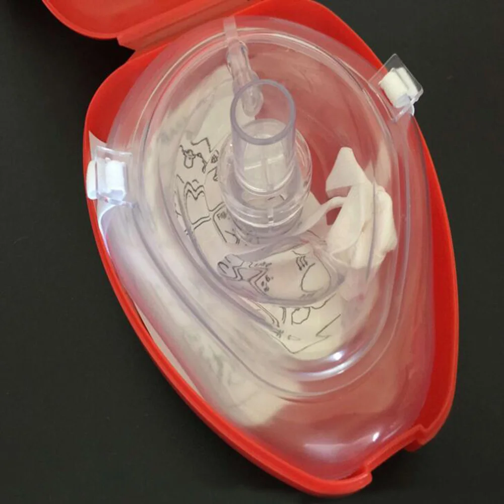 Спасательная маска CPR, аварийная маска первой помощи, реаниматор, односторонний клапан CPR, маска для выживания на открытом воздухе, набор для выживания
