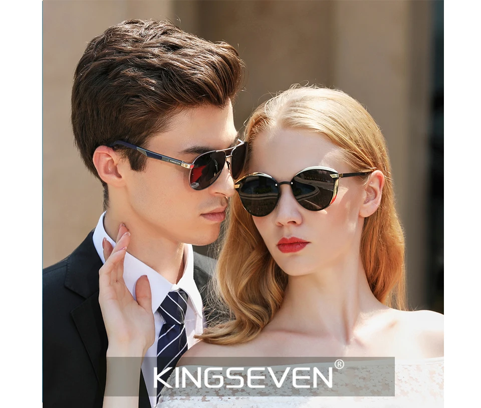 KINGSEVEN, фирменный дизайн, кошачий глаз, солнцезащитные очки, женские, поляризационные, люкс класс, сплав, оправа+ TR90, солнцезащитные очки, модные, Ретро стиль, Oculos De Sol Gafas