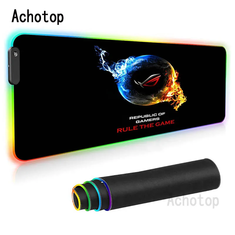 

Asus/Rog Mouse Mat Gamer Desktop Keyboard Backlight Pad Republic of Gamers Mousepad Rgb Gaming Luminous Mouse Mat for Bears Pc