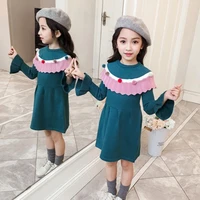 girls sweater kids babys coat outwear 2021 casual plus velvet thicken warm winter knitting tops cotton childrens clothing
