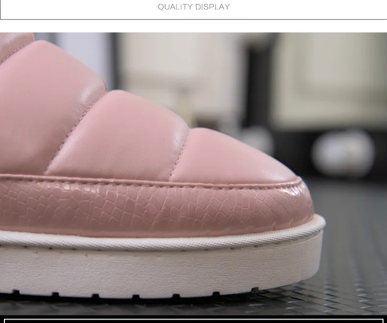 Женские зимние ботинки Теплые ботильоны водонепроницаемая Нескользящая Удобная