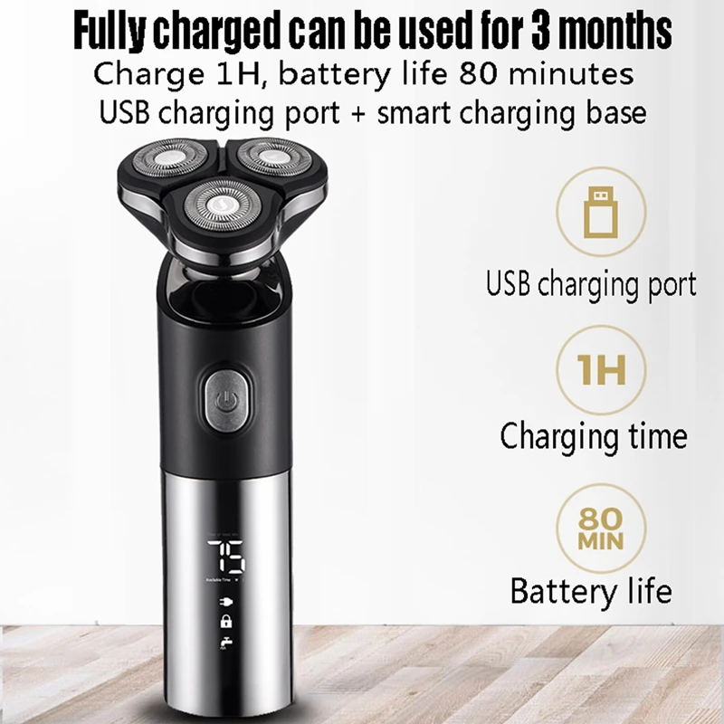 

4 in 1 Wet Dry Use Multifunctional Hair Clipper Rechargeable Cordless Electric Hair Clipper Men's Shaver Trimmer