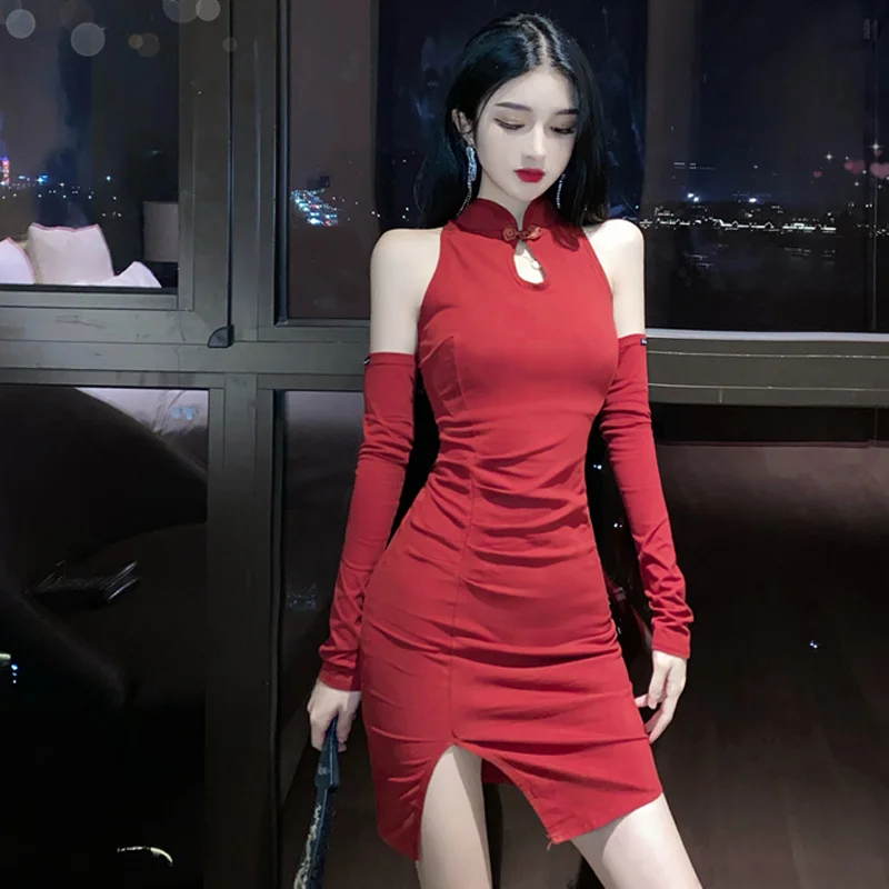

CMAZ 2021 Party Outfits For Women Dress Elegant Midi Long Length Dresses Fashion Sexy Night Slim Vestidos Female Club Clothes