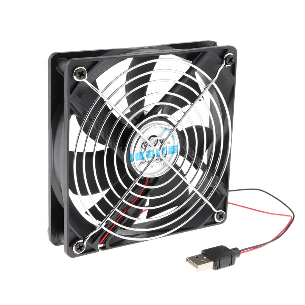 120x120mm Silent USB Fan Cooling Ventilator 5V for Playstaion/Xbox One/Mini PC/Router/DVR Radiator Fans | Компьютеры и офис