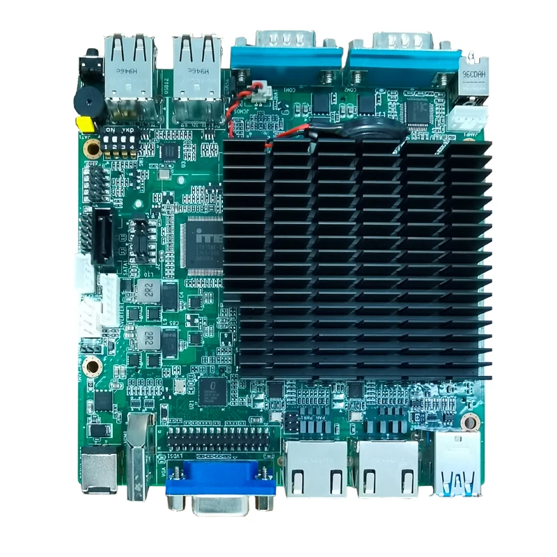 Материнская плата Bay Trail J1900 NANO-ITX с VGA/HDMI/LVDS 2 COM Dual LAN MSATA WIFI/4G DDR3L DC 12V | Компьютеры и