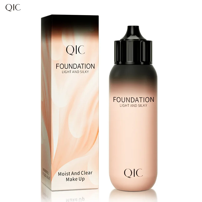 

Cross-border make-up QIC small bottle cover foundation moisturizing clear waterproof natural brighten your complexion BB cream