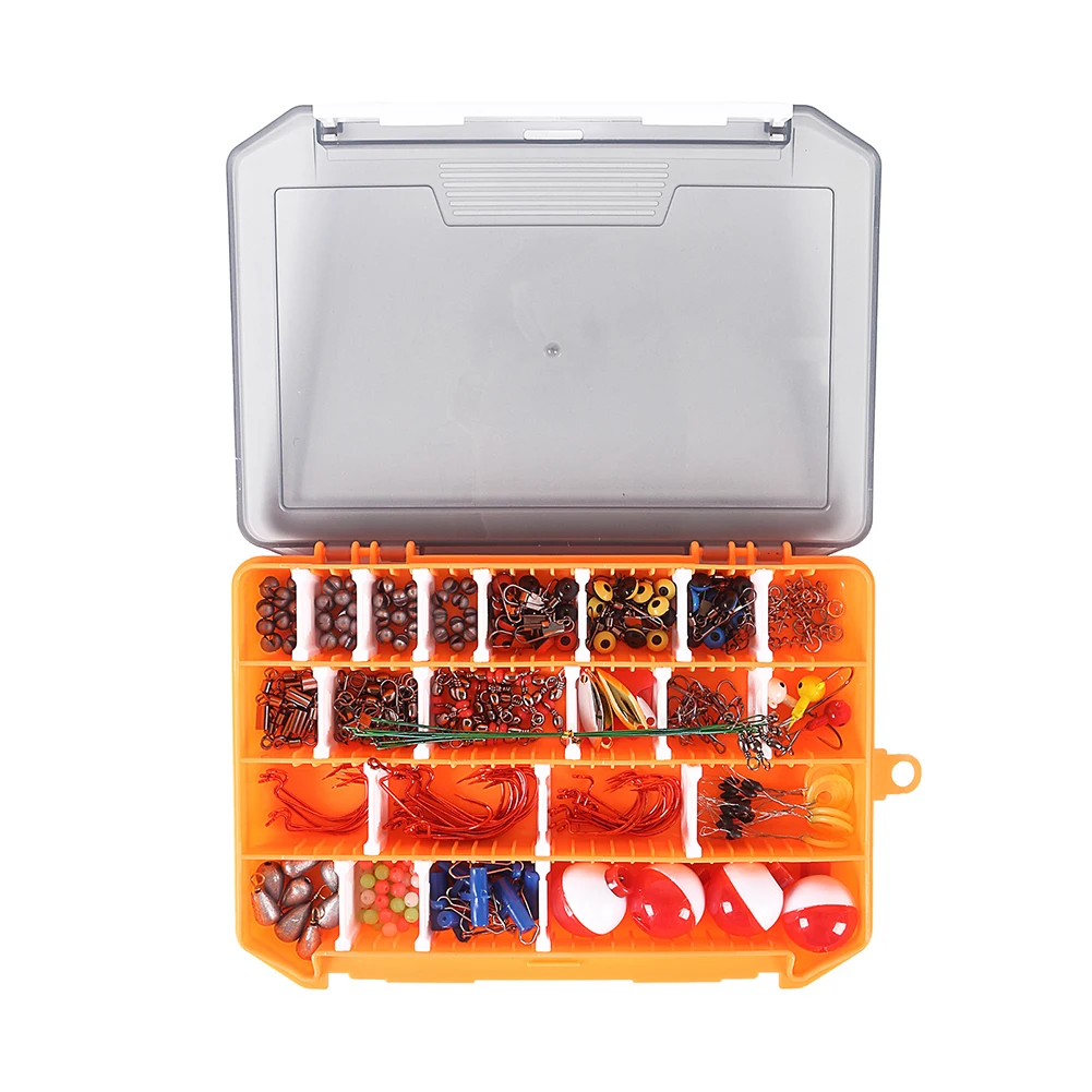 

Fishing Accessories Kit Fishing Tackle Lure Set Sea Fishing Gear Set Gifts For Men Father Boyfriend 263PCS Fishing Accessories