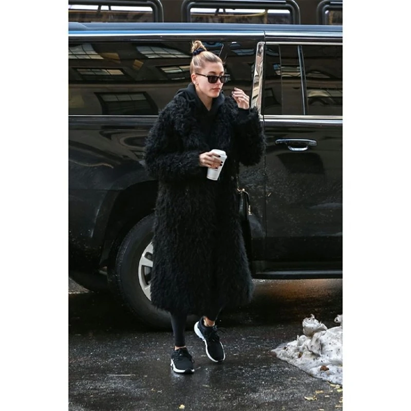 Женское пальто из искусственного меха премиум-класса женское плюшевое меховое
