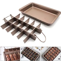 18 cavity cake pan non stick bread mold pan square shape forma de bolo for baking stainless steel bakeware tools kitchen