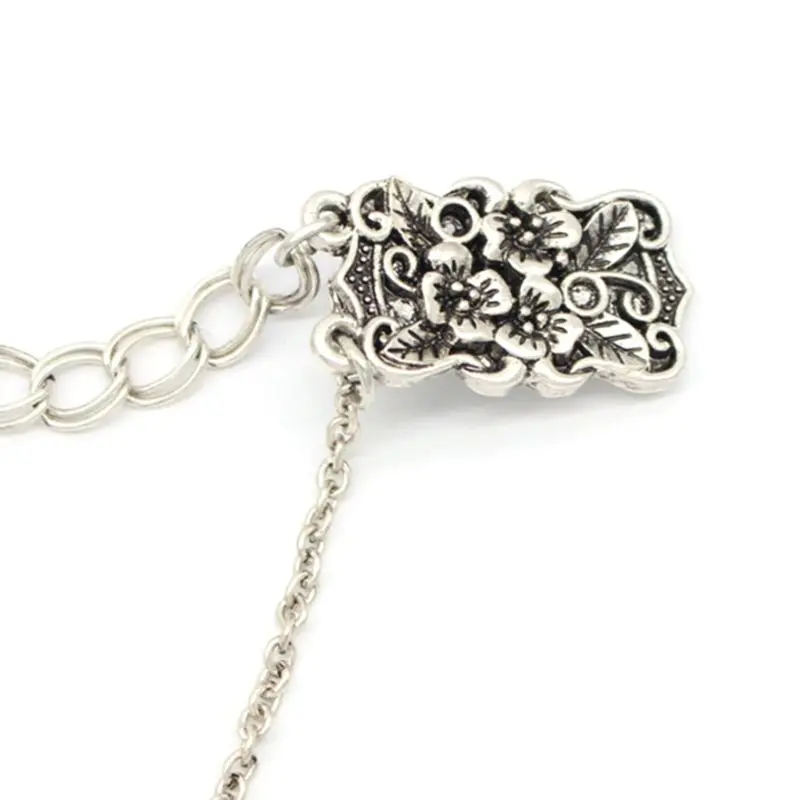 Цепочка для свитера зажим шарфа зажимы кардигана металлическая пряжка кулон