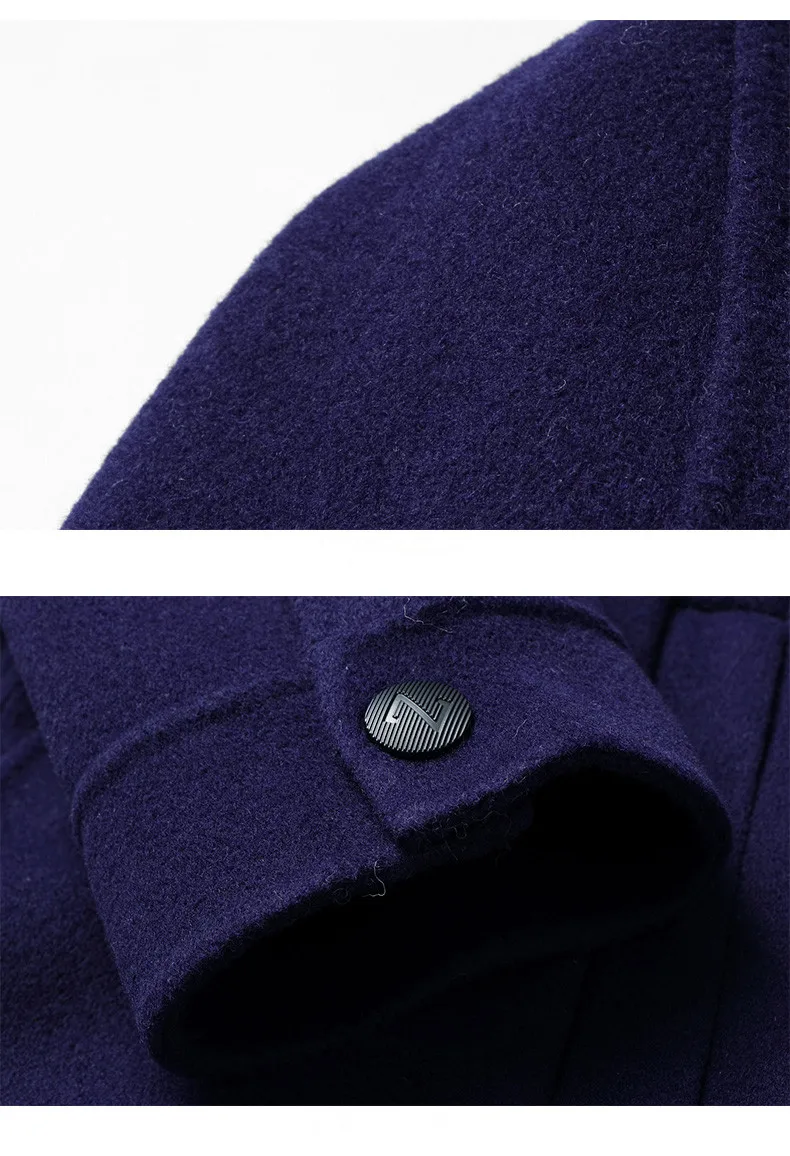 100% Wool Coat Autumn Winter Jacket Men Double-side Woolen Coats Streetwear Baseball Jackets Men's JLK18JK00601 MY1831 | Мужская