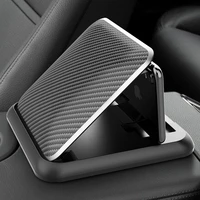carbon fiber car phone holder dashboard universal 3 to 6 5 inch mobile phone clip mount bracket for iphone xr xs max gps stand