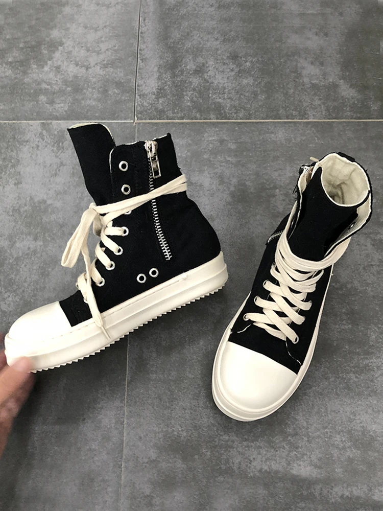 

Increased High-top Canvas Sneakers Shoes Female Men's Thick-soled Sports Hip-hop Gaobang Torre Tide Shoes