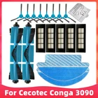 Основная щетка, ткань для швабры, боковая щетка, сменный Hepa-фильтр для Cecotec Conga 3090, аксессуары для роботов
