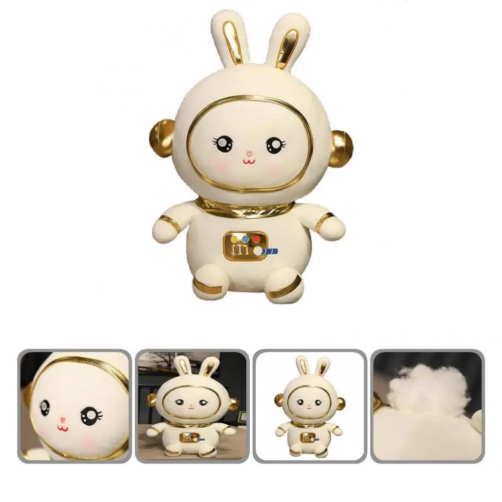 

Plush Astronaut Bunny Vivid Appearance Photograph Prop Soft Stuffed Astronaut Rabbit Stuffed Toy for Student
