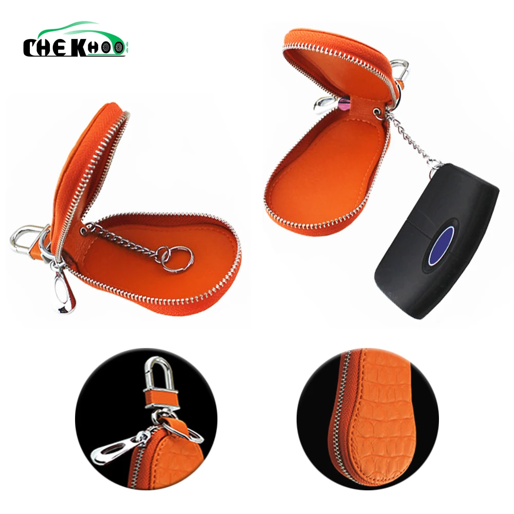 Female Key Wallet Men Women Genuine Leather Car Holders Housekeeper For Retro Multifunctional Home Keychain Case | Автомобили и