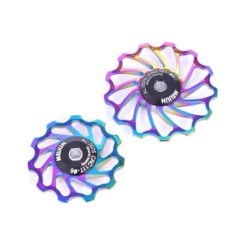 

11T 13T Bike Ceramic Pulley Aluminum Alloy Rear Derailleur Bearing Jockey Wheel
