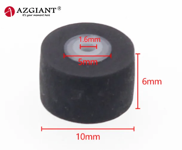 1pc 10x6x1.6mm 1 шт. 11,5*5*1,8 мм/11 мм* 6*2/10 мм* 7*1,5/9 мм* 6*3 автомобильный втягивающий ролик, колода аудио рекордер давления Кассетный палубный ролик - Название цвета: 1pc 10x6x1.6mm