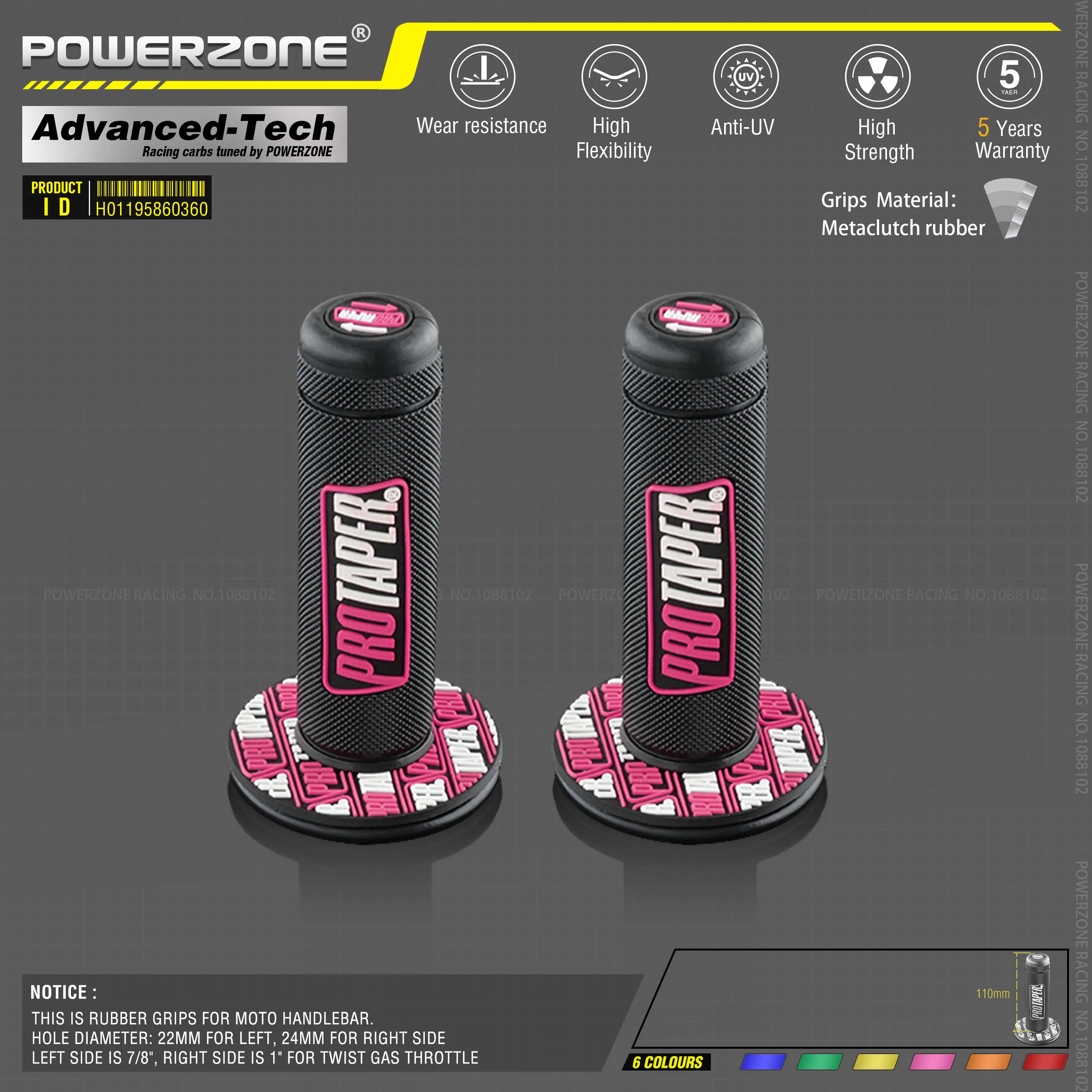MX gel like for 7/8 &quotруль светло голубые резиновые ручки для мотоцикла супермотоцикла