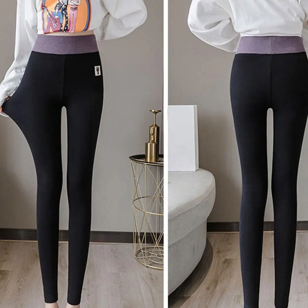 

Winter Women Leggings Velvet Warm Pants Hight Waist Legging Women Color Warm Leggings Legging Comfortable Stretchy Keep J0I0