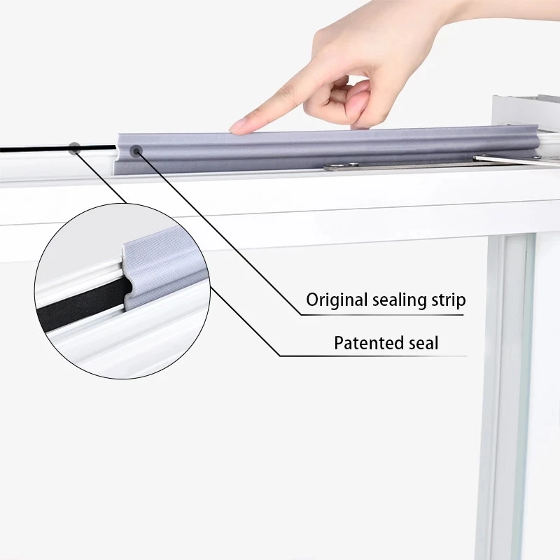 

Sliding Window Sealing Strip, Door and Window Gap, Windproof and Sound Insulation Self-adhesive Sealing Strip Gap Filling Window