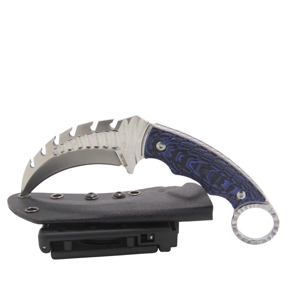 MASALONG Kni117 охотничьи Тактические Ножи Karambit высококачественный