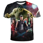 Футболка детская, с 3D-принтом Халка, для подростков, 2021, От 4 до 14 лет