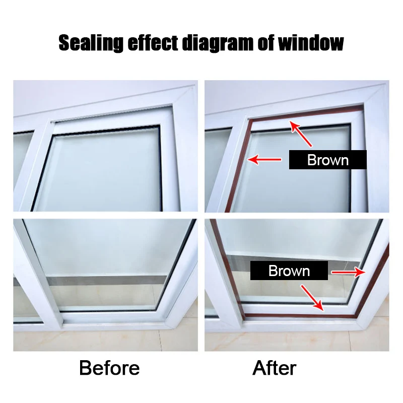 25 мм Силиконовые самоклеющиеся прокладки уплотнения двери погода зачистки