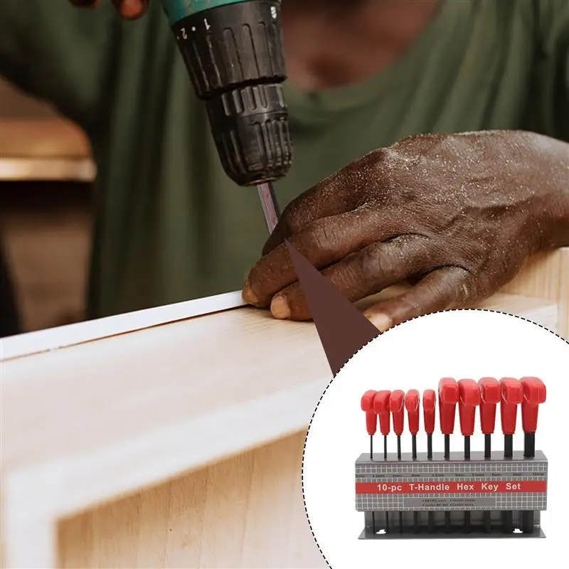 

1 Set of T-handle Hex Keys Practical T-Type Hex Wrenches Useful Hex Spanners