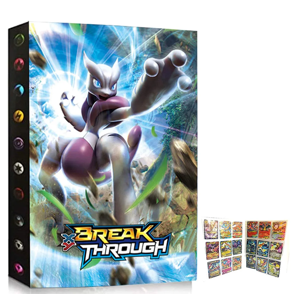 Альбом карты покемона 432 шт. книга Mewtwo держатель мультяшной папка Список