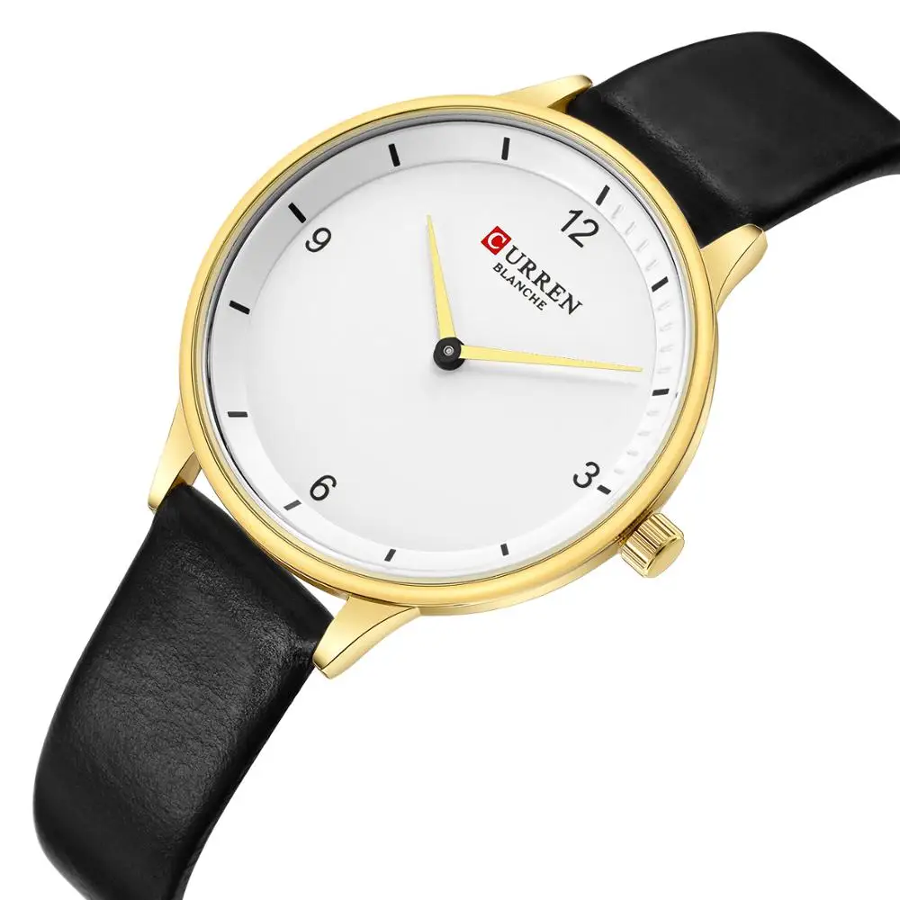 Часы CURREN женские кварцевые простые современные ультратонкие водонепроницаемые