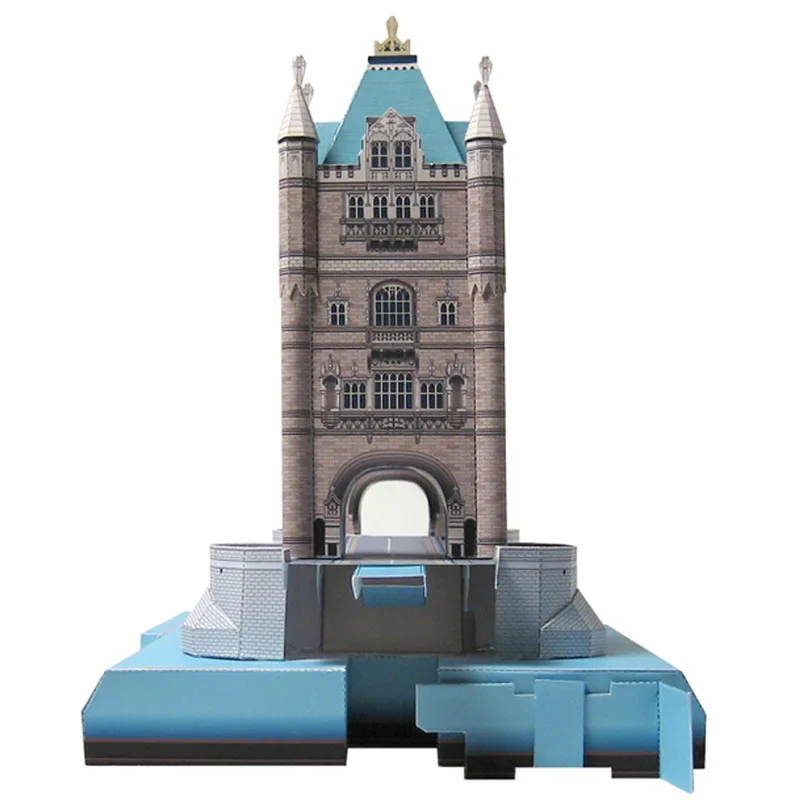 

UK England Tower Bridge DIY 3D Paper Model Building Kit Cardboard Art Crafts Child Educational Puzzle Toys