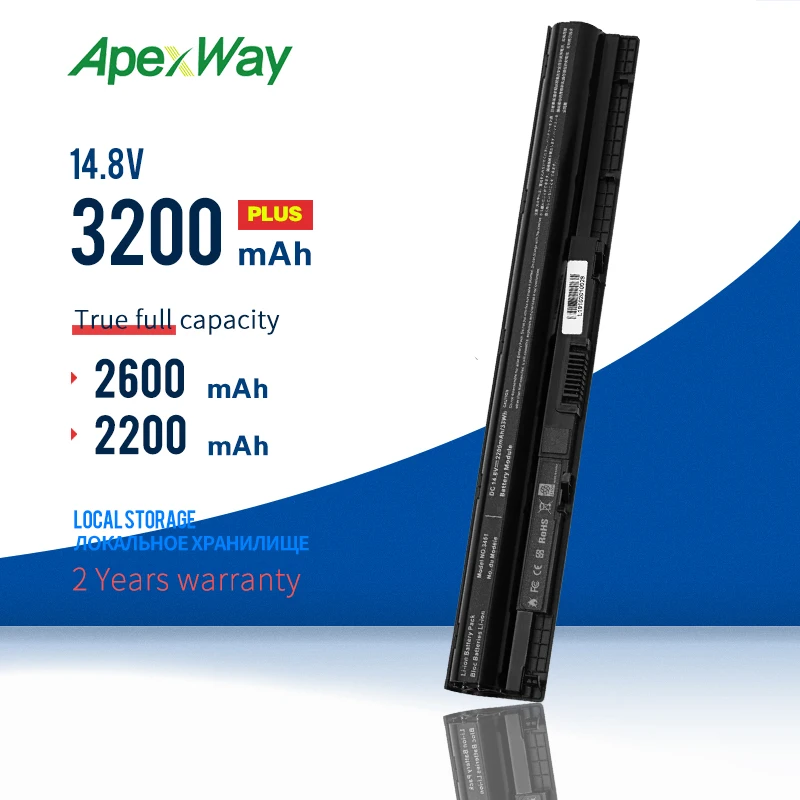 Аккумулятор 2200 мАч 14 4 В для ноутбука Dell K185W M5Y1K WKRJ2 GXVJ3 HD4J0 Inspiron 3451 3551 5455 5458 5555|battery for
