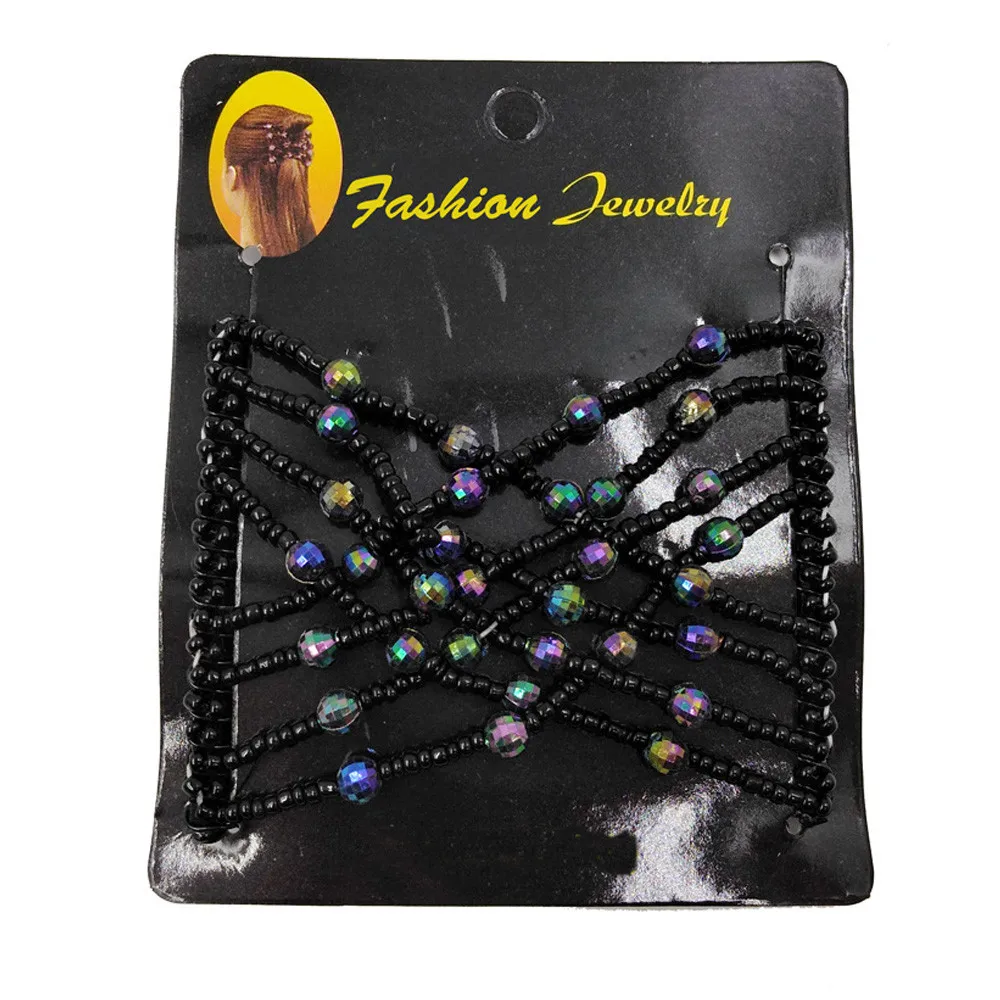 Распродажа женский эластичный головной убор из бисера аксессуары для волос