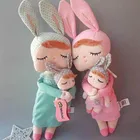 Оригинальная кукла-Кролик Metoo 42 см, мягкие плюшевые игрушки-животные, подарок для детей