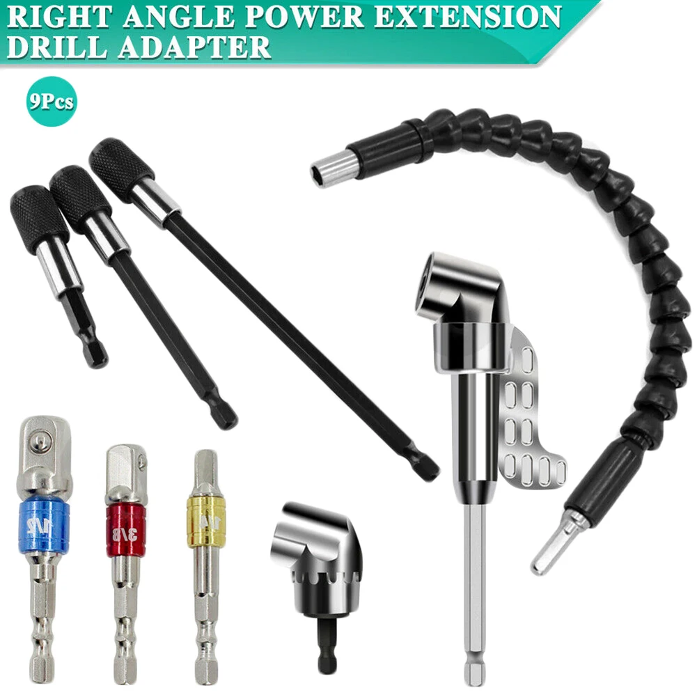 

Accessories Drill Bit Set Extension Drill Adapter Impact Driver Silver Steel