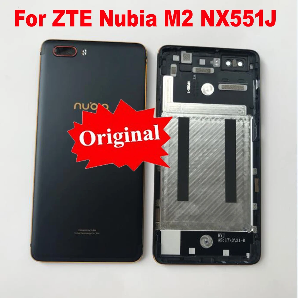 

Оригинальная задняя крышка батарейного отсека для ZTE nubia M2 NX551J, задняя крышка корпуса с объективом камеры, запчасти для корпуса телефона