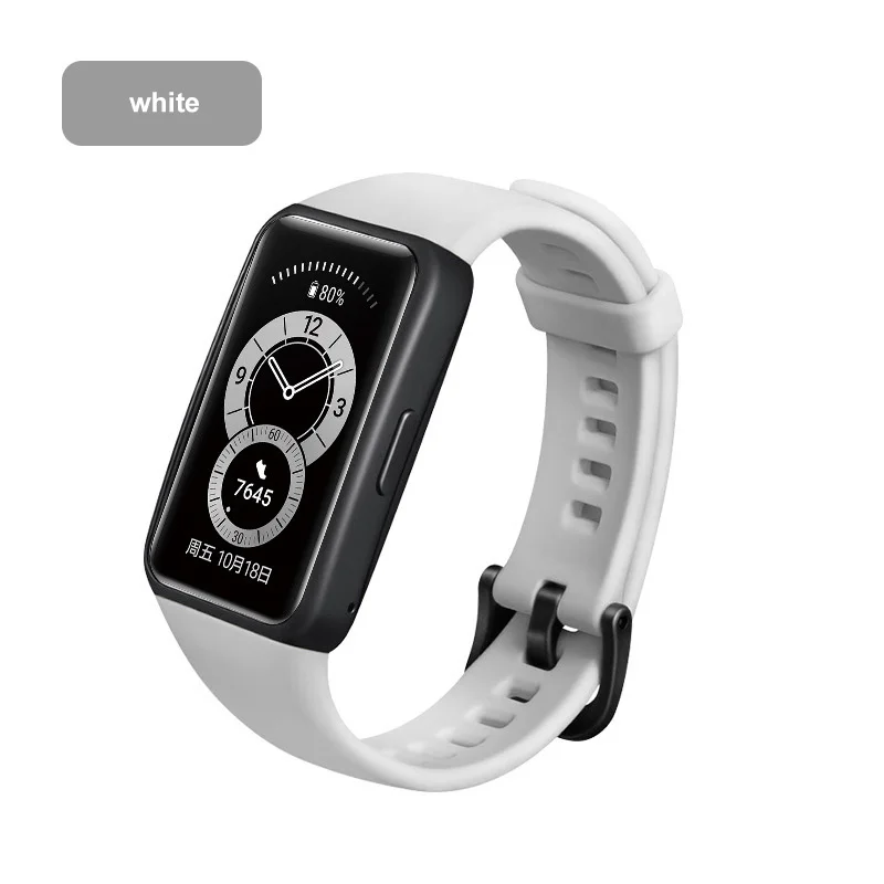 

Suitable for Huawei Sports Bracelet 6 Silicone Strap Monochrome Silicone Bracelet 6 Strap