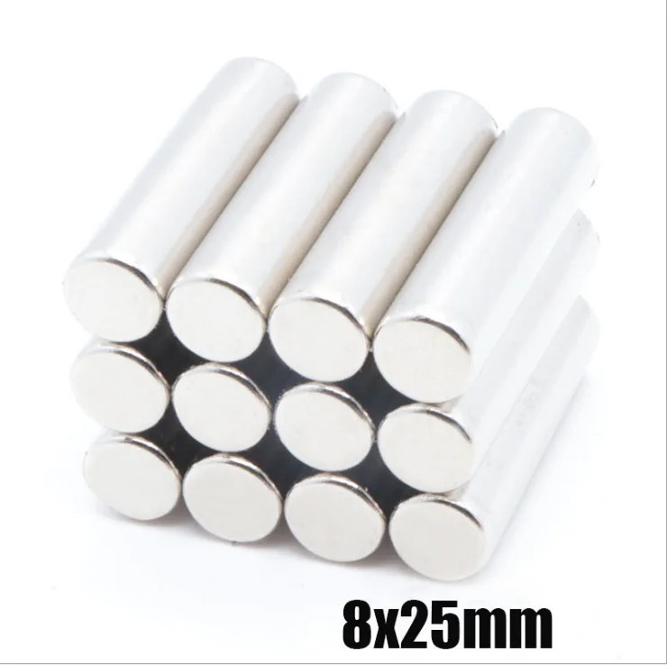 5 шт. неодимовые магниты NdFeB диаметр 8x25 | Строительство и ремонт