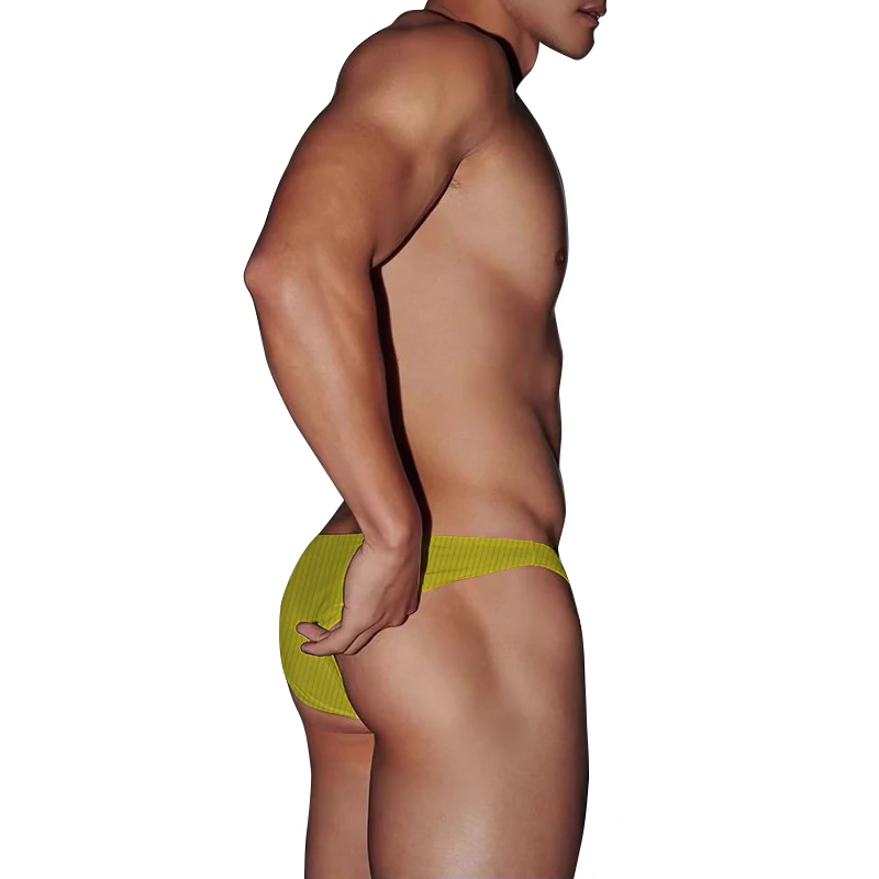 Трусы-бикини мужские хлопковые пикантные трусы слипы для геев быстросохнущие