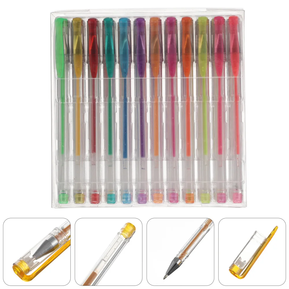 

48Pcs Drawing Painting Pens Glittering Metallic Color Pens Paint Art Gel Pens