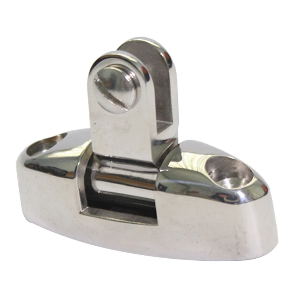 

4 x Universal Boat Bimini Top Deck Hinge Swivel Mount Marine Hardware Fittings 316 Stainless Steel (Silver)