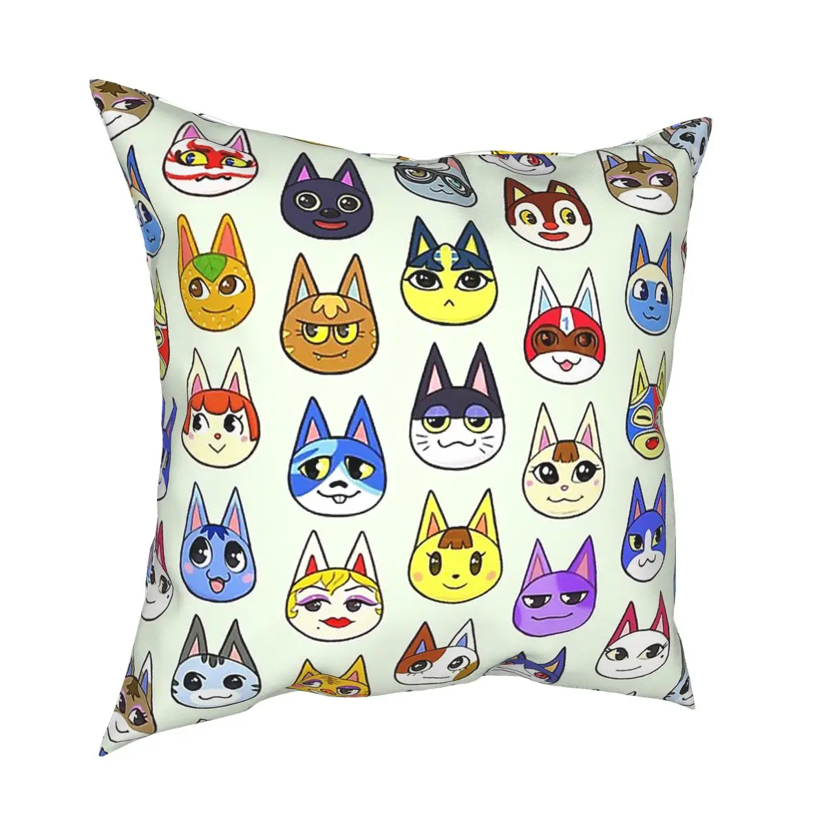 

Animal Crossing Cats Pillowcover Decoration Game Cushions Throw Pillow for Living Room Polyester Double-sided Printing Gift Idea