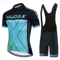 raudax mens clothes wear better rainbow 2021 sports team cycling jersey short sleeve cycling clothing summer road bike sets