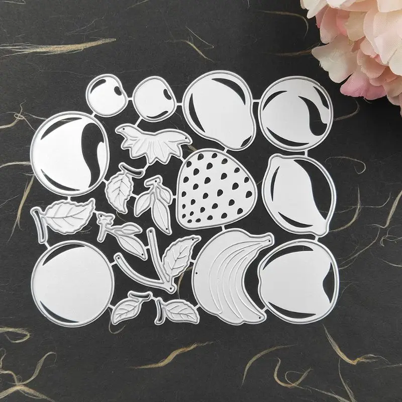 Фрукты металлические Вырубные штампы искусственная кожа бумажная карта с