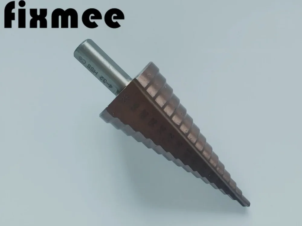 

HSS CO M35 Triangle Shank 4-32MM Straight Groove Broca Metal Step Cone Drill Bit Stainless Steel Hole Saw Cutter Wood Power Tool