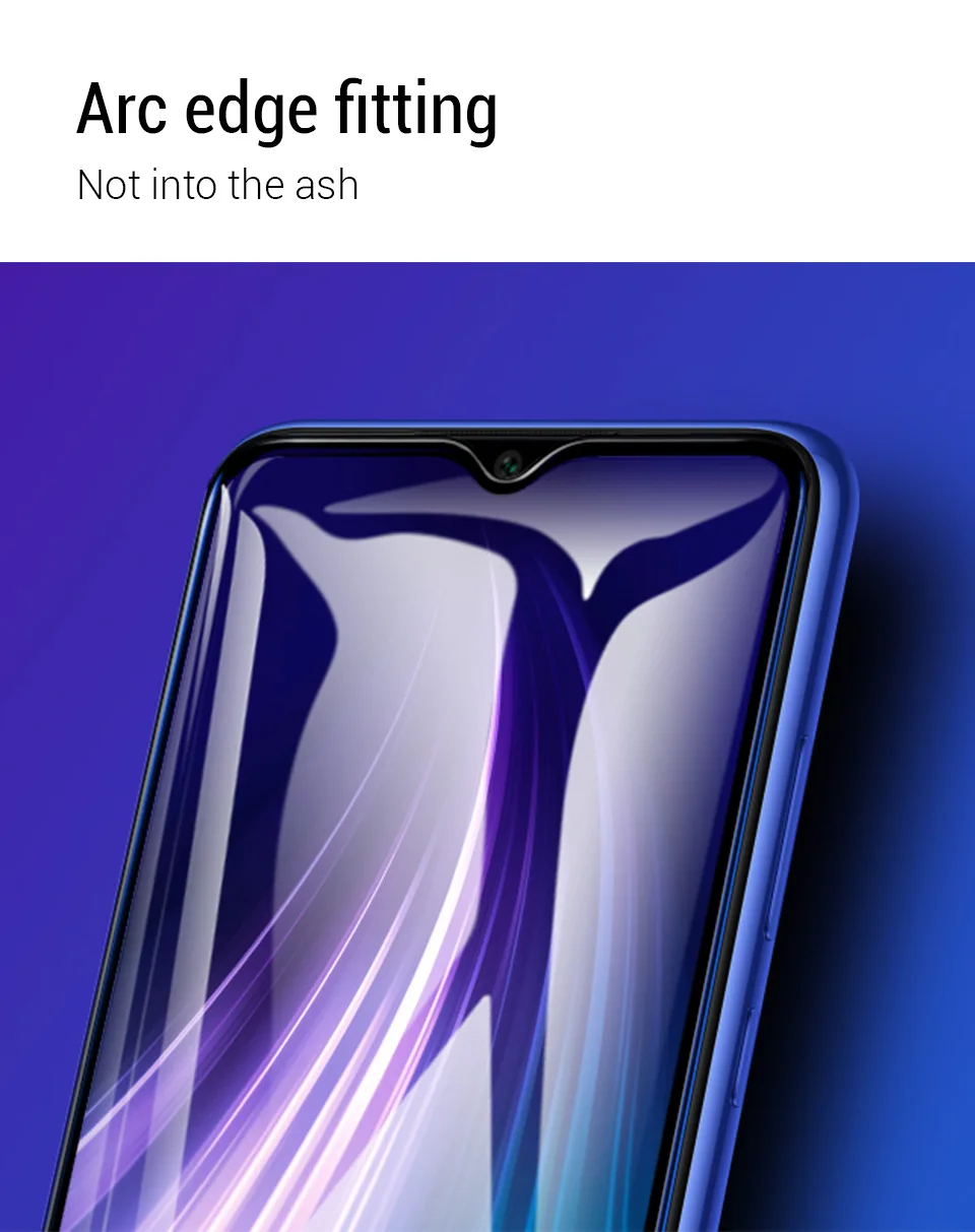 PZOZ для Xiaomi Redmi note 8 полное покрытие экрана Защитная пленка из закаленного стекла для Redmi note 8 pro Полное покрытие стеклянной пленки