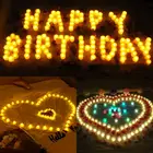 Свеча для дня рождения, 1 шт., креативная светодиодная, многоцветная, лампа, пламя, чайсветильник, украшение для свадьбы, дня рождения, вечеринки, дня рождения